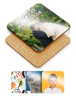 Blank Sublimation Cork Back MDF Square Coasters Multipack 2-400 Supplies