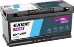 EK1060 EXIDE AGM Car Battery (020AGM) 3 Years Warranty