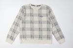 Calvin Klein Men's Grey Plaid Pyjama Top M