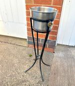 CHAMPAGNE ICE BUCKET AND STAND
