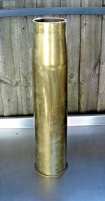 Large Vintage 105mm x 617 DM6 Inert Shell Casing NATO Spec Leopard Tank Shell