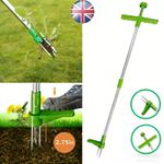 Steel Weed Puller Twister Claw Weed Remover Weeding Root Killer Garden Hand Tool