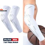 1Pair Sports Crashproof Elbow Pads Compression Arm Sleeves for Outdoor Basketbal
