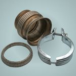 Sprinter OM651 73mm Exhaust Flexi Repair Kit | Seal Ring + Clamp OE A9064900100