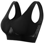 Womens Seamless Sports Bra Crop Top Vest Comfort Stretch  Bra Yoga Gym**