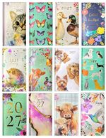 2027 SLIM DIARY WEEK TO VIEW CUTE ANIMALS FULL YEAR PLANNER ORGANISER DIARY