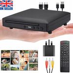 Mini DVD Player for TV, Home,All Region Free 1080P HD with RCA HDMI Cables