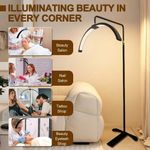 60W Half-moon Shaped Floor Fill Light LED Video Light 3000K-6000K Dimmable