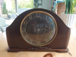Vintage Clock 1950's Unbranded Mechanical Wind Up Made In Great Britain