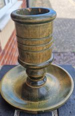 antique wooden candlestick