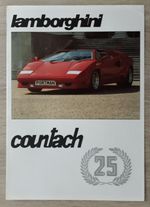Lamborghini Countach 25th Anniversary  Brochure 1988