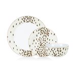 Poodle & Blonde Tottenham Dalmatian 12pc Dinner Set For 4, Limited Edition Print