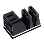 Dual SATA 7Pin Female To 7Pin Male Adapter Converter For Desktops Motherboard