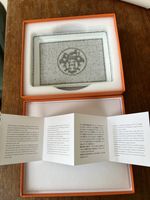 Brand New HERMES Mosaique au 24 platinum n°1 tray plate dish - RRP £250