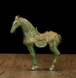 Japanese Collect Old Ancient bronze Exquisite Tang horse
