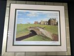 Graeme W. Baxter Old Course St. Andrews Golf Print Framed - Z#1008