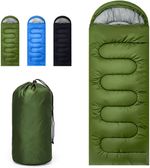 4 Season Single Sleeping Bag Waterproof Outdoor Camping Hiking Zip Envelope Bags