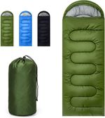 4 Season Single Sleeping Bag Waterproof Outdoor Camping Hiking Envelope Zip Bags