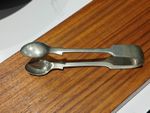 Antique Silver Plated Sugar Tongs . Hallmarked - (Warranted Nickel Silver)