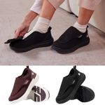 FitVille Womens Diabetic Shoes Wide Trainers Adjustable Slippers Swollen Feet