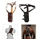 Sword Sheath Cosplay Costume Props Vintage Style PU Leather Adjustable Shoulder