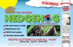 75mm BLACK Hedgehog Gutter Brush Guard Caravan Conservatory 10 Year Guarantee