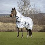 Asker Fly Combo Horse Rug | Lightweight | Reflective Fabric - White | Equestrian