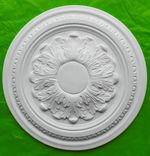 Plaster Ceiling Rose Egg And Dart With Acanthus 400mm