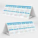 Desktop Calendar 2027 & 2028 Tabletop Planner StandUp Tent Card 2 years Calender