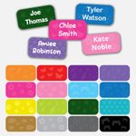 Stick On Name Labels Stickers for Clothes Clothing Kids School Uniform Care Home
