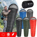 4 Season Single Sleeping Bag Waterproof Outdoor Camping Hiking Mummy Zip Bags
