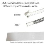 Stove Rope Seal Tape Ends Multi-fuelTape Ends 500mm or 250mm Long 25mm Wide