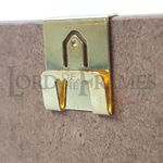 Brass Neat Sawtooth Single Clip Over Hangers 2mm Board Picture Frame Hanging