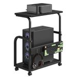 PC Stand Adjustable Computer Tower PC Tower Stand for Pinter 61 x 34 x 59-84 cm