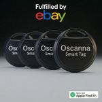 4 Pack Bluetooth Tracker Tags Apple Find My AirTag Alternative Key Finder Black