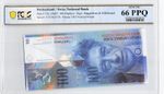 Switzerland 2007 100 Franken, P72h PCGS Graded 66 Gem Unc PPQ. Banknote