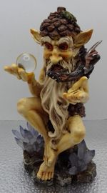Vintage Nemesis Now Resin Figure : Tree Wizard with Dragon : Gothic, Fantasy