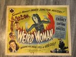 Weird Woman Original 1944 22/28 US Half Sheet Poster Chaney Gwynne Ankers