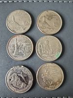 USA State Quarters x6 Mixed Lot