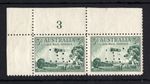 M2960 Australia 1929 SGO119 - 3d green perforated OS corner PLATE (3) pair