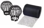2pc Downpipe Drain Filter 5m Gutter Mesh Leaf Guard Cover Roof Stop Debris