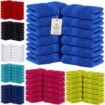 6x-60x  FACE CLOTHS TOWELS 100% EGYPTIAN COTTON SOFT FLANNELS HAND WASH CLOTHS