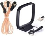 FM Dipole Aerial& 3-Pin AM Loop Antenna for Sony HiFi Series Sharp Stereo System