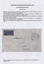 Royal Air Force RAFPOST 309 RAF Kuala Lumpur Malaya Cover to Ipswich 1946