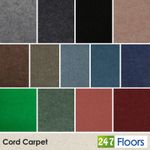 BUDGET CORD CARPET EXHIBITION CORD CHEAP BUDGET FOAM, COMMERCIAL CARPETS