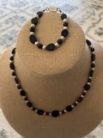 Vintage Jewerly Set Marked TM-36 Mexico Necklace & Bracelet