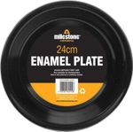 Milestone Camping 62440 Enamel Travel Plate | Ideal for Camping, Hiking, Fishing
