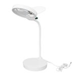 ­130mm Diameter 2X Magnifying LED Lamp Flexible Tube 13X Magnifying Glass Desk