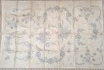 Vintage Embroidery Transfer Very large sheet flower baskets bows etc 24"x36"