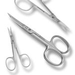 Professional Finger Toe Nail Scissors Curved Arrow Point Steel Manicure Cuticle
